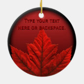 Canada Ornament Souvenir Personalisiert Canada Gif (Hinten)