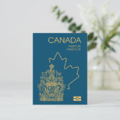 Canada passport postkarte (Stehend Vorderseite)