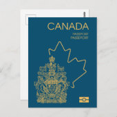 Canada passport postkarte (Vorne/Hinten)