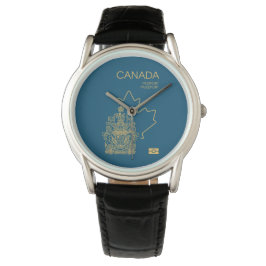 Canada passport wristwatch armbanduhr