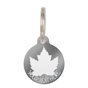 Canada Pet Tag Personalisiert Canada Mapsse Leaf T Haustiermarke