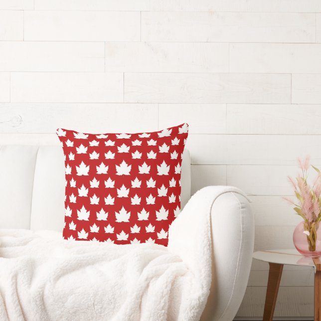 Canada Pillow Personalize Canada Maple Leaf Pillow Kissen (Liege)