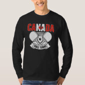 Canada Ping Pong Canadian Table Tennis Team Suppo T-Shirt (Vorderseite)