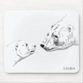 Canada Polar Bear Mousepad Wildlife Art Mousepad (Vorne)