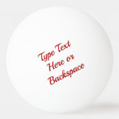 Canada Pong Ball Personalisiert Canada Balls Tischtennisball (Rückseite)