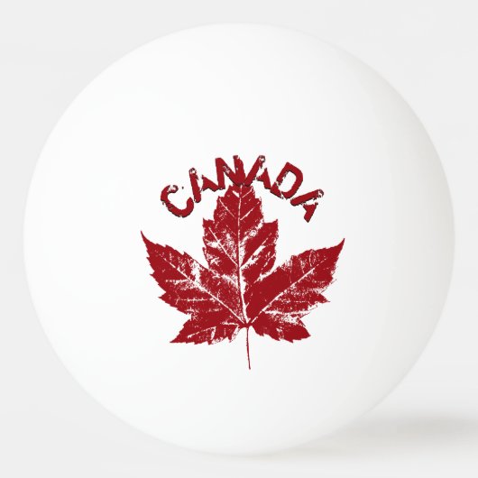 Canada Pong Ball Personalisiert Canada Balls Tischtennisball (Vorderseite)