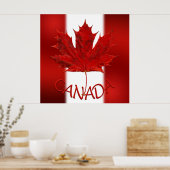 Canada Poster Canada Flag Souvenir Prints & Gifts (Küche)