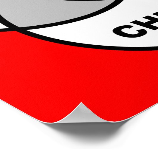 Canada Poutine Venn Diagram Funny Poster Sign (Ecke)