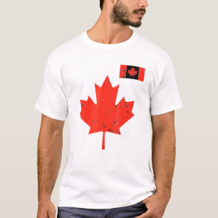 Canada Pride - Kanadisches Ahornblatt und Flagge V T-Shirt