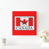 Canada Quadratische Wanduhr (Zuhause)