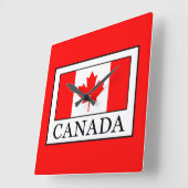 Canada Quadratische Wanduhr (Winkel)