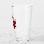 CANADA Red Maple Leaf Glass Cup Glas (Links)
