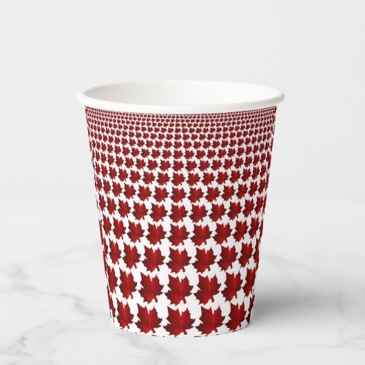 CANADA Red Maple Leaf Paper Cups Pappbecher (Vorderseite)