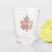 CANADA Red Maple Leaf Schnapsglas (Rückseite)