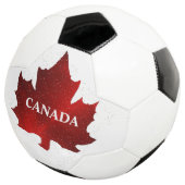CANADA Red Maple Leaf Soccer Ball (Dreiviertel)