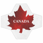 CANADA Red Maple Leaf Soccer Ball (Flach)