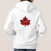 CANADA Red Maple Leaf Womens Hoodie (Rückseite)