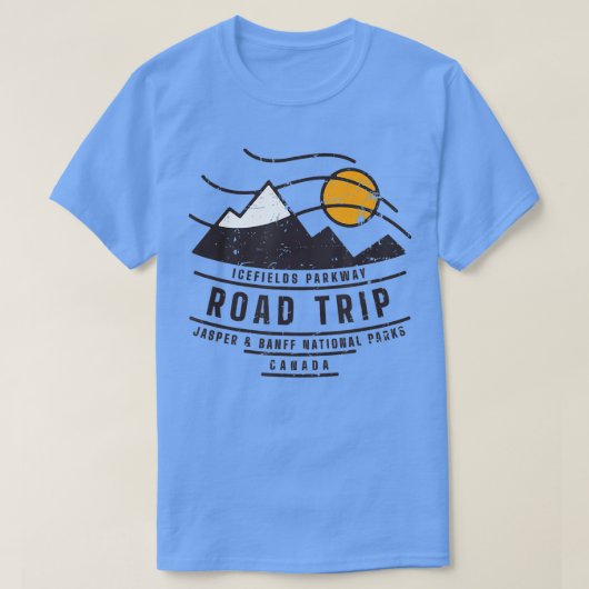 Canada Road Trip Japer Banff National Parks Vinta T-Shirt (Design vorne)