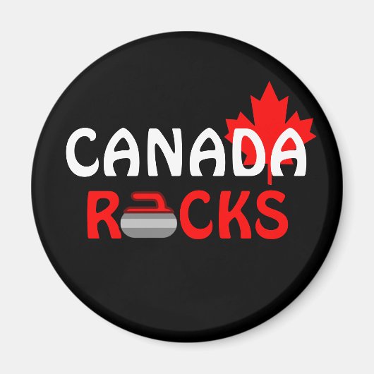 Canada Rocks - Curling Magnet (Vorne)