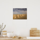 Canada, Saskatchewan, Craik: Hayrolls / Autumn Poster (Küche)