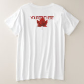 Canada Shirt Plus Size T - Shirt Personalisiert (Design Rückseite)
