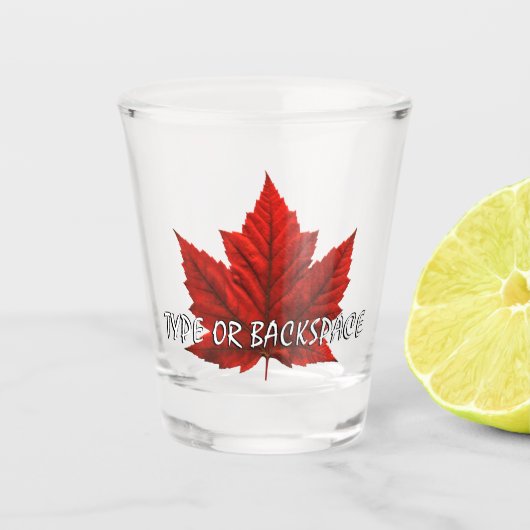 Canada Shot Glasses Canada Maple Leaf Souvenir Schnapsglas (Vorderseite)