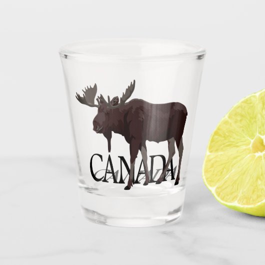 Canada Shot Glasses Canada Moose Souvenir Schnapsglas (Vorderseite)