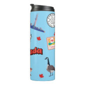 Canada Sights to See Colorful Canadian Pride Thermosbecher (Nach rechts gedreht)