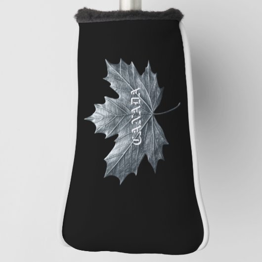 CANADA SILVER MAPLE LEAF GOLF HEADCOVER (Rotieren 90)