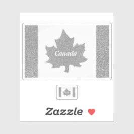 CANADA SILVER STICKER