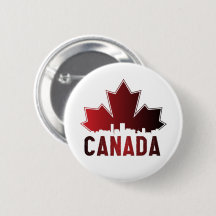Canada Skyline Gradient Maple Leaf Patriotic