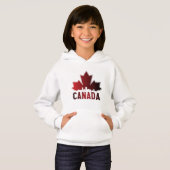 Canada Skyline Gradient Maple Leaf Patriotic Hoodie (Vorne ganz)