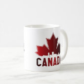 Canada Skyline Gradient Maple Leaf Patriotic Kaffeetasse (VorderseiteRechts)