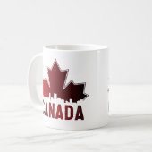 Canada Skyline Gradient Maple Leaf Patriotic Kaffeetasse (Vorderseite Links)