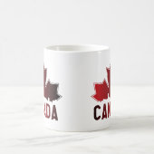 Canada Skyline Gradient Maple Leaf Patriotic Kaffeetasse (Mittel)