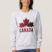 Canada Skyline Gradient Maple Leaf Patriotic Sweatshirt (Vorderseite)