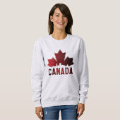 Canada Skyline Gradient Maple Leaf Patriotic Sweatshirt (Vorne ganz)