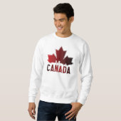 Canada Skyline Gradient Maple Leaf Patriotic Sweatshirt (Vorne ganz)