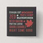 Canada Slang Subway Art Button (Vorderseite)