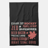 Canada Slang Subway Art Geschirrtuch (Vertikal)