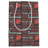 Canada Slang Subway Art Mittlere Geschenktüte (Vorderseite)