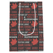 Canada Slang Subway Art Mittlere Geschenktüte (Rückseite)