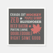 Canada Slang Subway Art Serviette (Vorderseite)