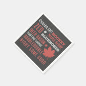 Canada Slang Subway Art Serviette (Ecke)