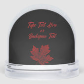 Canada Snow Globe Personalized Canada Snow Globes Schneekugeln (Rückseite)