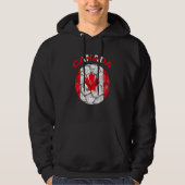 Canada Soccer 2022 Kids canadian Flag for Football Hoodie (Vorderseite)
