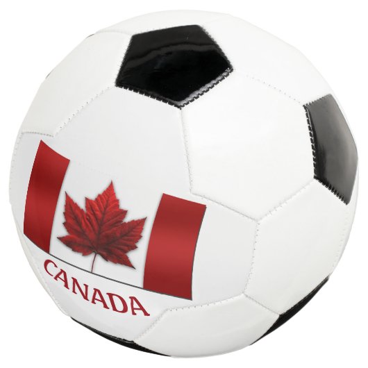 Canada Soccer Ball Personalisiert Canada Flag Game (Dreiviertel)