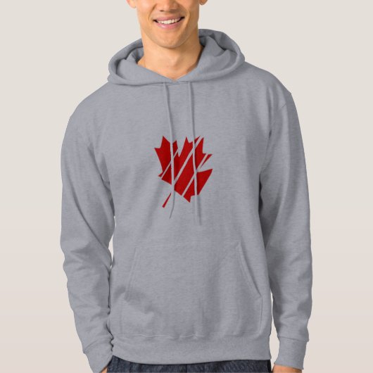 Canada Soccer Fan Leaf / Footballeur Canadien Hoodie (Vorderseite)