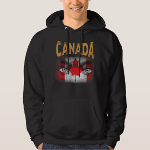 Canada Soccer Gift Flag Football Hoodie