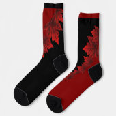 Canada Socks Canada Maple Leaf Socks Customize Socken (Linkes Detail)